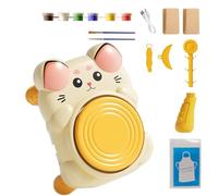 Kit de roue de poterie | Ensemble de sculpture électrique en argile - Outils éducatifs de sculpture d'argile pour débutants, étudiants, filles, garçons, salle de ole, camp d'été, école à la