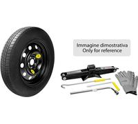 Kit de roue de secours 125/80 17 acier pour véhicules avec kit de réparation des pneus