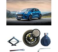 Kit de roue de secours 17" compatible avec Ford Puma avec Cric t Sac (Vérifier l'espace)