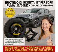 Kit De Roue De Secours Ford Puma 17” 5 Trous Cric Offert DOT2025 ok Vano