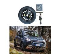 Kit de roue d'escorte 15 compatible avec Fiat Panda (2003>) avec Cric t Sac