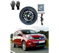 Kit de roue d'escorte 15" compatible avec Nissan Note avec Cric ants et Sac