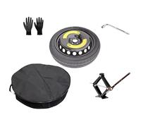 Kit de roue d'escorte 16" compatible avec MG ZS Hybrid+ avec Cric, Clé, Gants et Sac