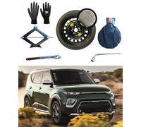 Kit de roue d'escorte 17" compatible avec Kia Soul avec Cric ants et Sac