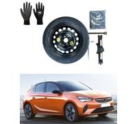 Kit de roue d'escorte 17" compatible avec Opel Corsa-F avec Cric ants et Sac