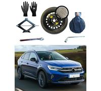 Kit de roue d'escorte 17" compatible avec Volkswagen Taigo avec Cric, Clé, Gants et Sac