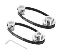 Kit de roue synchrone 2GT Profil 20 36 dents Alésage 8 mm Poulie en aluminium pour fraiseuse