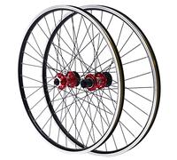 Kit de roues avant de vélo 27,5" - En alliage d'aluminium - Jantes de frein à disque - Frein à disque - Roue avant - Libération rapide - Roues avant noires - Cassette
