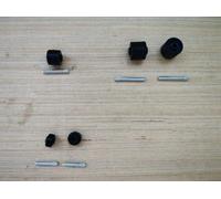 Kit de roues complètes d'axes compatibles avec Rowenta pour balai X-Force Flex 11.60, 14.60, 15.60