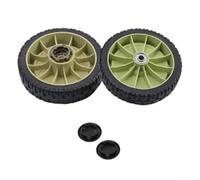 Kit de roues de rechange pour tondeuse à gazon Honda, roues avant et arrière de 200 mm avec couvercles, métal et plastique durables, avec modèles HR214 HRU214 HRU214 HRU215 (roue avant)