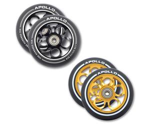 Kit de roues de rechange pour trottinette freestyle Pro Wheels 110mm - roulements ABEC9-Noir