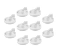 Kit de Roues pour Panier Inférieur de Lave-vaisselle, 10 Pièces Blanches