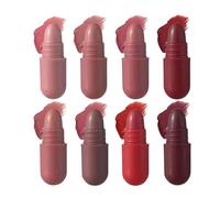 Kit de Rouges à Lèvres Nomade,8 Nuances Baume à Lèvres Mat Naturel et Portable,Coffret de Rouges à Mat Format Mini - Idée Cadeau pour Filles, Adolescentes, Mariage, Enterrement de