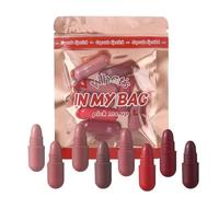 Kit de Rouges à Lèvres Nomade,8 Nuances Rouges à Lèvres Mat Baume - Longue Tenue Baume à Teinté,Pour Fille Femme Ado Fête Mariage Été Maison