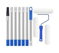 Kit De Rouleau À Peinture Brosse à poils fins et lisses avec manche