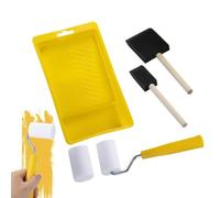 Kit De Rouleau À Peinture - Matériau Éponge PVC | Mini Pinceau Combo Avec Bac De | Ensemble Cylindres Et Plateaux Pour Rénovation Murale Maison Pièce Intérieure Et Décoration DIY