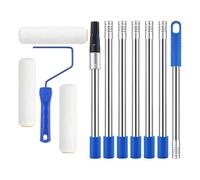 Kit De Rouleau À Peinture Outils Lisses Réglables Avec Perche D'Extension