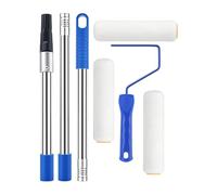 Kit De Rouleau À Peinture Outils Lisses Réglables Avec Perche D'Extension