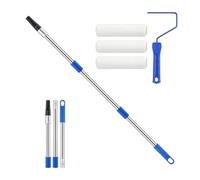 Kit De Rouleau À Peinture Outils Réglables À Poils Fins Avec Perche