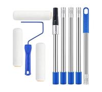 Kit De Rouleau À Peinture Outils Réglables À Poils Fins Avec Perche