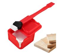 Kit de rouleau de colle pour travail du bois - 6,4 x 4,6 cm - Grand gobelet de rangement - Pinceau adhésif en silicone - Distributeur professionnel de menuiserie pour la construction d'armoires, le