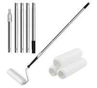 Kit de rouleau de - Ensemble de rouleaux de en acier inoxydable | Kit de murale Brusque à roues longs | Ensemble d'outils de rouleaux de réglable | Ensembles d'