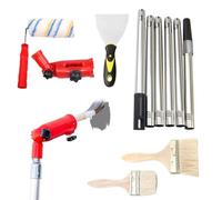 Kit de rouleau de peinture avec brosse d'extension d'angle 30 x 20 x 10 cm Outil de rénovation domestique pour plafonds, portes, armoires, clôtures, terrasses, murs, projets d'intérieur et d'extérieur