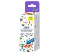 Avenir Kit cire Sealife 6303120 - mini rouleau à colorier, 4 craies, 20 autocollants