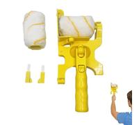 Kit de rouleaux à peinture, rouleau à peinture pour plafond, kit anti-goutte - Outil de coupe-bordure pour murs et plafonds - Rouleau de peinture de plafond, outil de coupe-bordure de peinture multifo