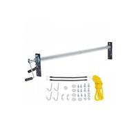 Kit de rouleaux de bâche à manivelle, 1, 6-2, 6 m, en alliage d'aluminium, avec poignée enveloppée d'éponge de 7""