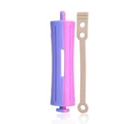 Kit de Rouleaux de Cheveux 12pcs avec Tiges Perm et Clips Résistants à la Chaleur pour Coiffage Cheveux Polyvalents - Conception la Bande Caoutchouc, Poignée Anti-skid, Plusieurs Tailles pour les