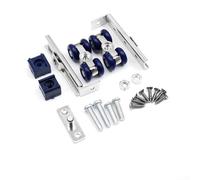 Kit de rouleaux de porte coulissante en alliage de zinc conçu pour les portes de douche en bois et les systèmes de rail standard avec composants roulants en acier inoxydable (alliage de zinc)