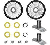 Kit De Rouleaux De Tambour Arrière LA-1008 For Sèche-linge Whirlpool, Compatible Avec Les Modèles AP4242491, PS2162268, EAP2162268, 31001096, WP31001096 Et LA-1008VP.