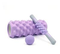 Kit de rouleaux en mousse | Stimulateur de récupération antidérapant avec balle | Rouleau d'entraînement pour les muscles, pour la maison, la salle de sport, les voyages, le dortoir, le yoga, le