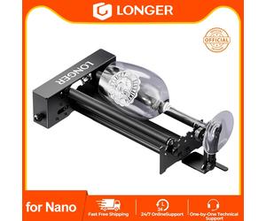 Kit de rouleaux rotatifs laser pour graveur laser 360 ° Pièces de machine de marquage et de gravure de logos pour tasses, verres et canettes à rotation automatique et réglable