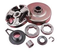 Kit de roulement à Aiguilles, Clip de rondelle d'engrenage à vis sans Fin, Jante de pignon, Assemblage de Tambour d'embrayage Compatible avec tronçonneuse 365 362 371 372