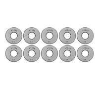 Kit De Roulement À Billes De Poussée De Haute Qualité Durable Unique Direction Palier Ensemble pour Grue Crochet Pompe À Eau Vérins 10Pcs Roulement En Acier (51200)