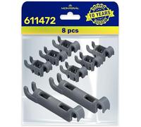 Kit de Roulement Crochets 00611472 611472 pour Panier Inferieur Lave Vaisselle pour Bosch ou pour Siemens 8 Pièces de Lave Vaisselle Garantie de 10 Ans - Monteral