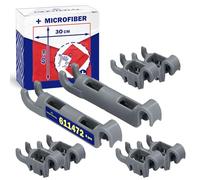 Kit de Roulement Crochets 0061172 611472 pour Panier Inferieur Lave Vaisselle pour Bosch pour Siemens 8 Pièces de Lave Vaisselle - Kit Comprend un Chiffon Microfibre - MONTERAL