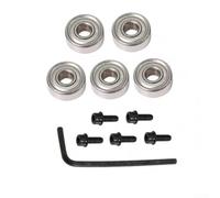 Kit de roulement de fraise à défoncer - Tige supérieure en acier - Garniture intérieure 4,76 mm - Extérieur 12,7 mm - Avec jeu de vis et clé hexagonale pour le travail du bois - Support de fraisage