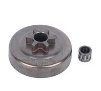 Kit De Roulement De Tambour D'embrayage 3/8in 6T Fit Accessoires De Tronçonneuse De Remplacement De Tambour D'embrayage Pour Partner 350 351 352 370 370 371 390 420 Tronçonneuse