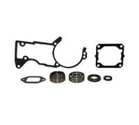 Kit de roulement de vilebrequin Compatible avec tronçonneuse, Compatible avec MS440 044, comprend un boîtier de joint de manivelle, Base demi-cylindre