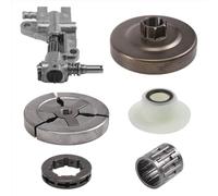 Kit de roulement d'engrenage à vis sans Fin de Pompe à Huile de Tambour de Jante de pignon d'embrayage Compatible avec la tronçonneuse 4500 5200 5800 45Cc 52Cc 58Cc