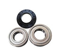 Kit de roulements 6206Z 6207Z D45.5 84 avec joint d'huile, compatible les pièces rechange for lave-linge
