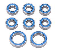 Kit de roulements à billes de voiture RC, moyeu de roue scellé, bleu Durable pour Traxxas 1/10 4x4 4wd Slash Rustler