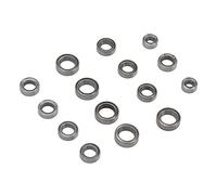Kit de Roulements à Billes RC, Roulements en Acier Inoxydable Durables 15 Pièces pour Voitures et Camions RC Échelle 1/18 Passionnés de Modélisme Compétition et Maintenance