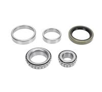 Kit de roulements de remorque marine 5 pièces, ensemble de roulements de moyeu de roue d'essieu de remorque de bateau avec joints, roulements en alliage d'acier CR de haute