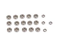Kit de roulements étanches 19 pièces pour voiture RC, roulements de roue en métal pour Traxxas 1/10 2 roues motrices Slash Stampede Rustler, acier inoxydable de haute qualité,