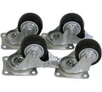 Kit de roulettes VISO MALLEWKIT acier, caoutchouc