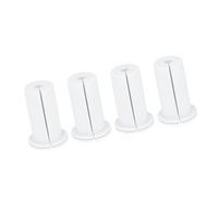 Kit de routage câbles en Caoutchouc, 1x2 Pouces, Passe-câble Blanc, Passe-Fil Mural, 24 pièces pour Bricolage